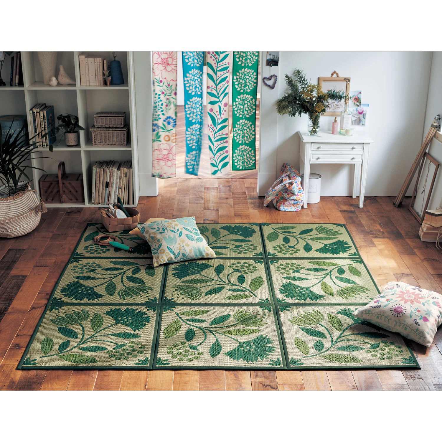 Tatami Mat Rush - เสื่อปูพื้นหญ้า Rush สไตล์ญี่ปุ่น - เสื่อทาทามิธรรมชาติแบบพับได้ เสื่อหญ้าทอแบบดั้งเดิมสําหรับบ้าน