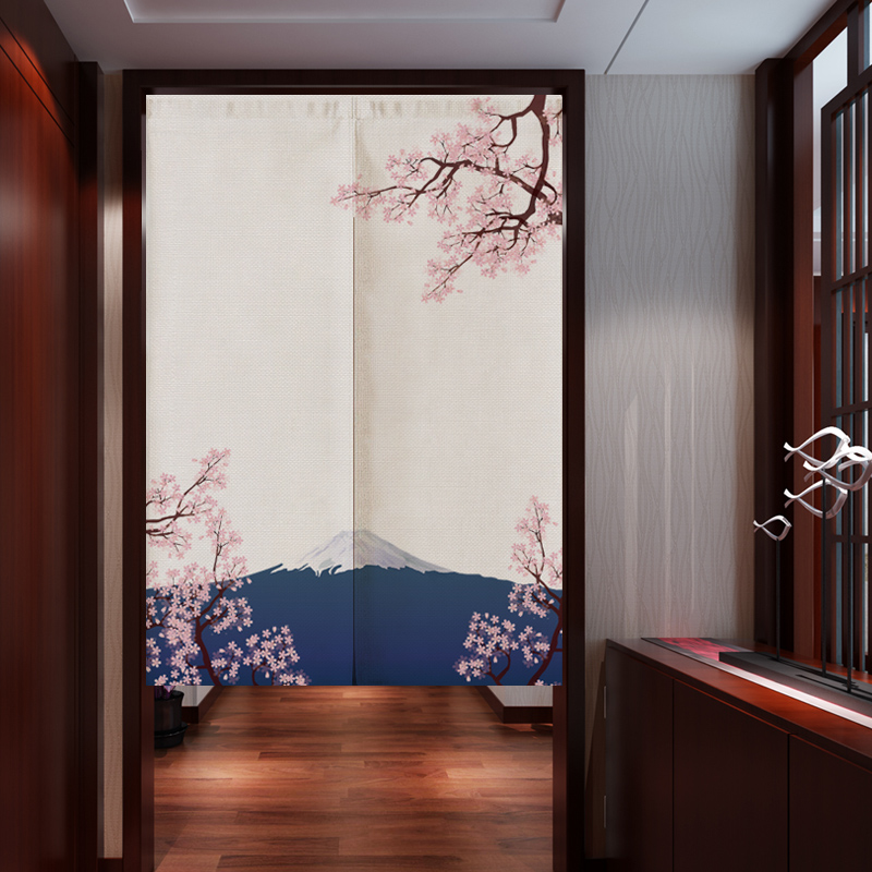 Noren Curtain Doorway - ญี่ปุ่น Ukiyo-e ผ้าลินินผ้าม่านประตู Partition Noren ห้องนอนผ้าม่านห้องครัว