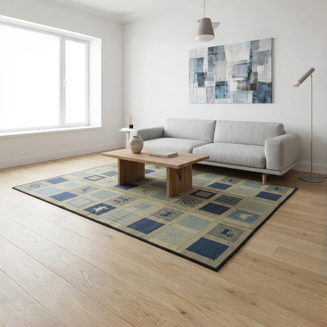Tatami Mat Rush - เสื่อทาทามิทรงสี่เหลี่ยมแบบญี่ปุ่น - 180x240 ซม. เสื่อปูพื้นจากหญ้าธรรมชาติ สำหรับใช้ในบ้าน