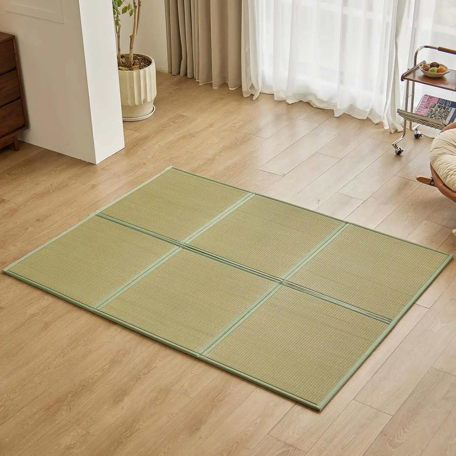 Tatami Mat Rush - เสื่อทาทามิปูพื้นจากหญ้ารัชธรรมชาติ ขนาดควีนไซส์ 79