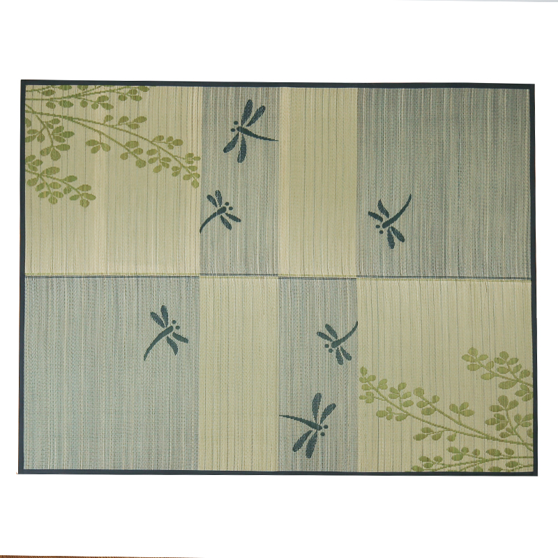 Tatami Mat Rush - Damedai พับชั้นพรมขนาดใหญ่พรมสี่เหลี่ยมผืนผ้าหญ้า Rush Tatami ฤดูร้อนห้องนั่งเล่นที่นอนแบบพกพา Oriental