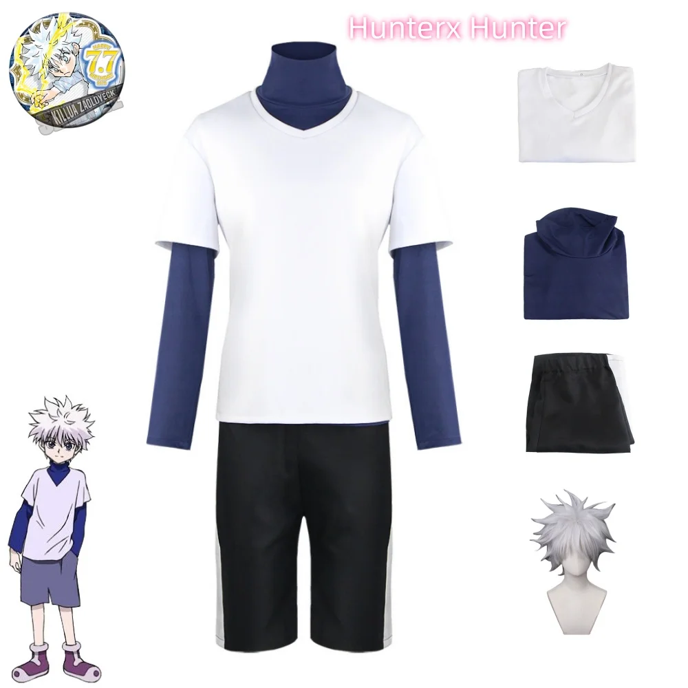 Japanese Lifestyle - Hunter x Hunter Killua Zoldyck คอสเพลย์เครื่องแต่งกายหมายเลข