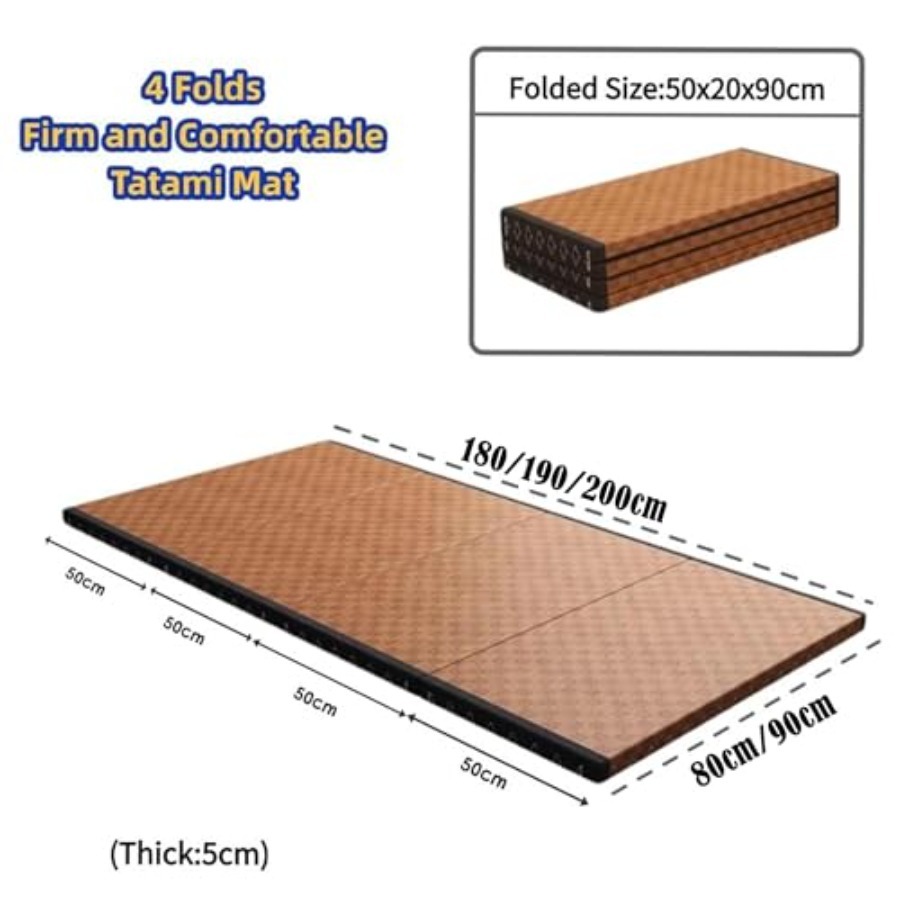 ที่นอนพับได้ วัสดุหญ้ารัช ทาทา - Tatami Mat Rush บทวิจารณ์และราคา