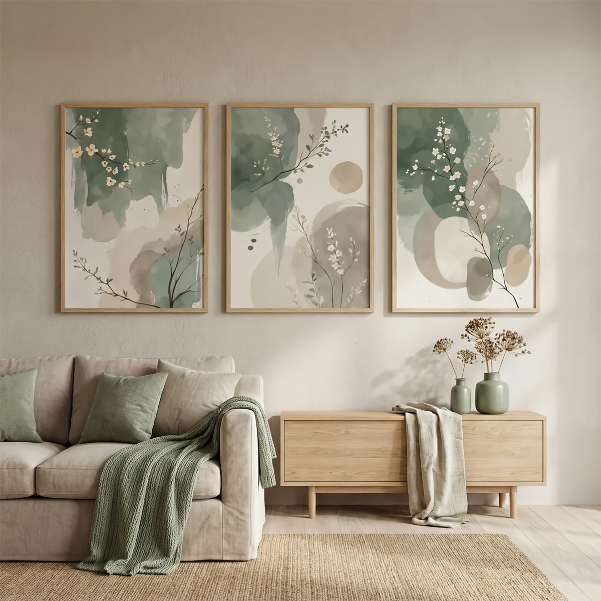 ภาพพิมพ์บนผ้าใบลายใบไม้สไตล์ญี - Japanese Lifestyle บทวิจารณ์และราคา