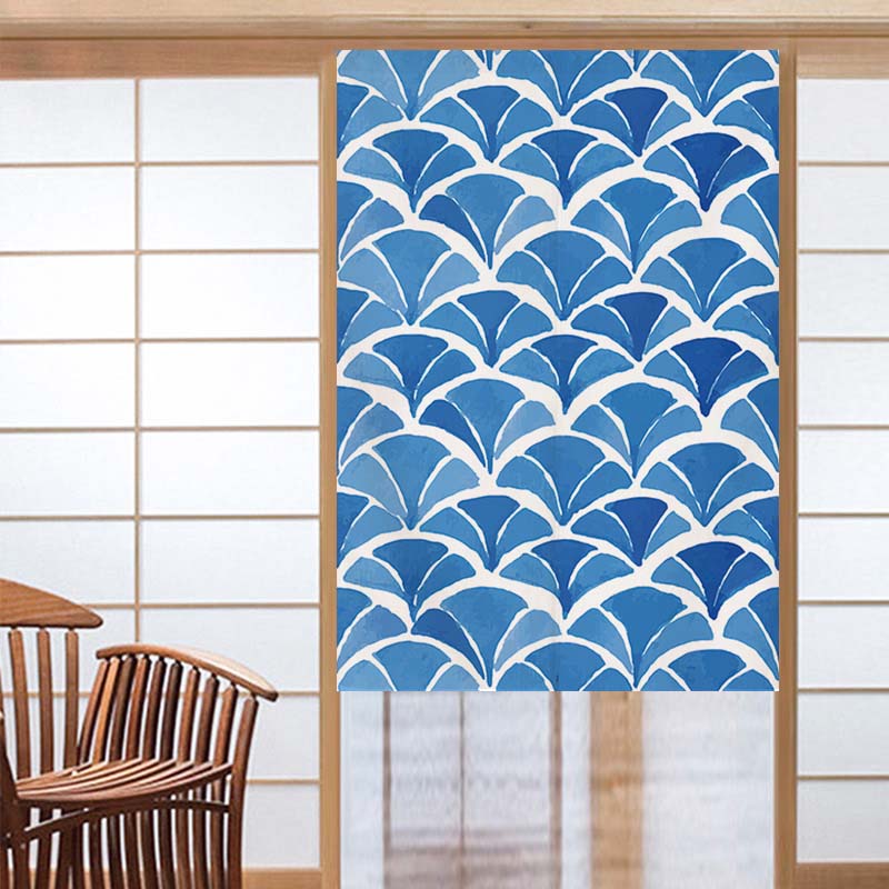 คลื่นเนื้อญี่ปุ่น Noren ประตูผ - Noren Curtain Doorway บทวิจารณ์และราคา