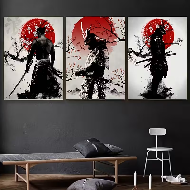 3 ชิ้น ภาพวาดแขวนผนังตกแต่งบ้า - Japanese Lifestyle บทวิจารณ์และราคา