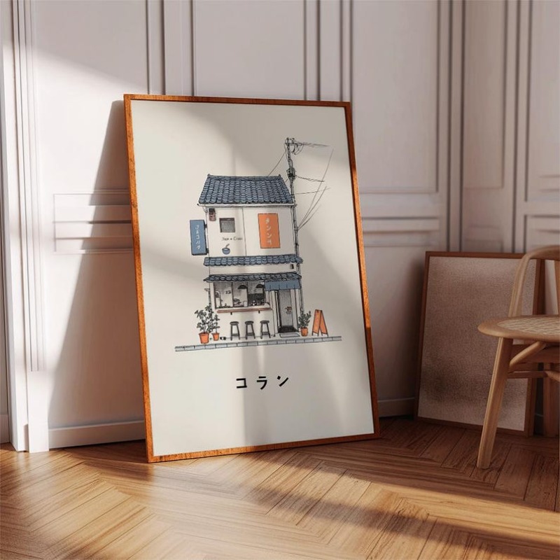 ภาพพิมพ์บนผ้าใบร้านราเม็งญี่ปุ - Japanese Lifestyle บทวิจารณ์และราคา