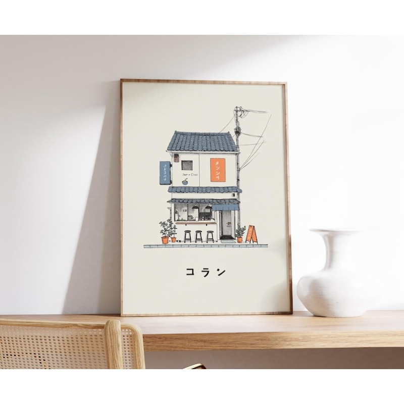 ภาพพิมพ์บนผ้าใบร้านราเม็งญี่ปุ - Japanese Lifestyle บทวิจารณ์และราคา