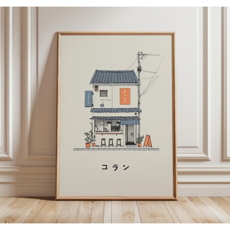 ภาพพิมพ์บนผ้าใบร้านราเม็งญี่ปุ - Japanese Lifestyle บทวิจารณ์และราคา