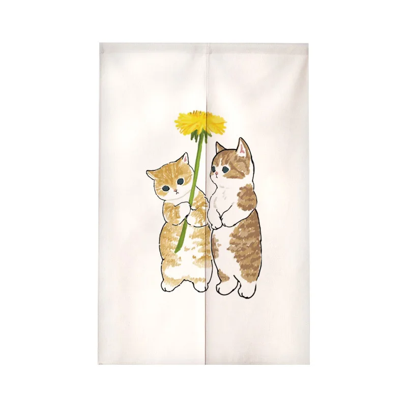 ม่านประตูญี่ปุ่นลายแมวตลก น่าร - Noren Curtain Doorway บทวิจารณ์และราคา