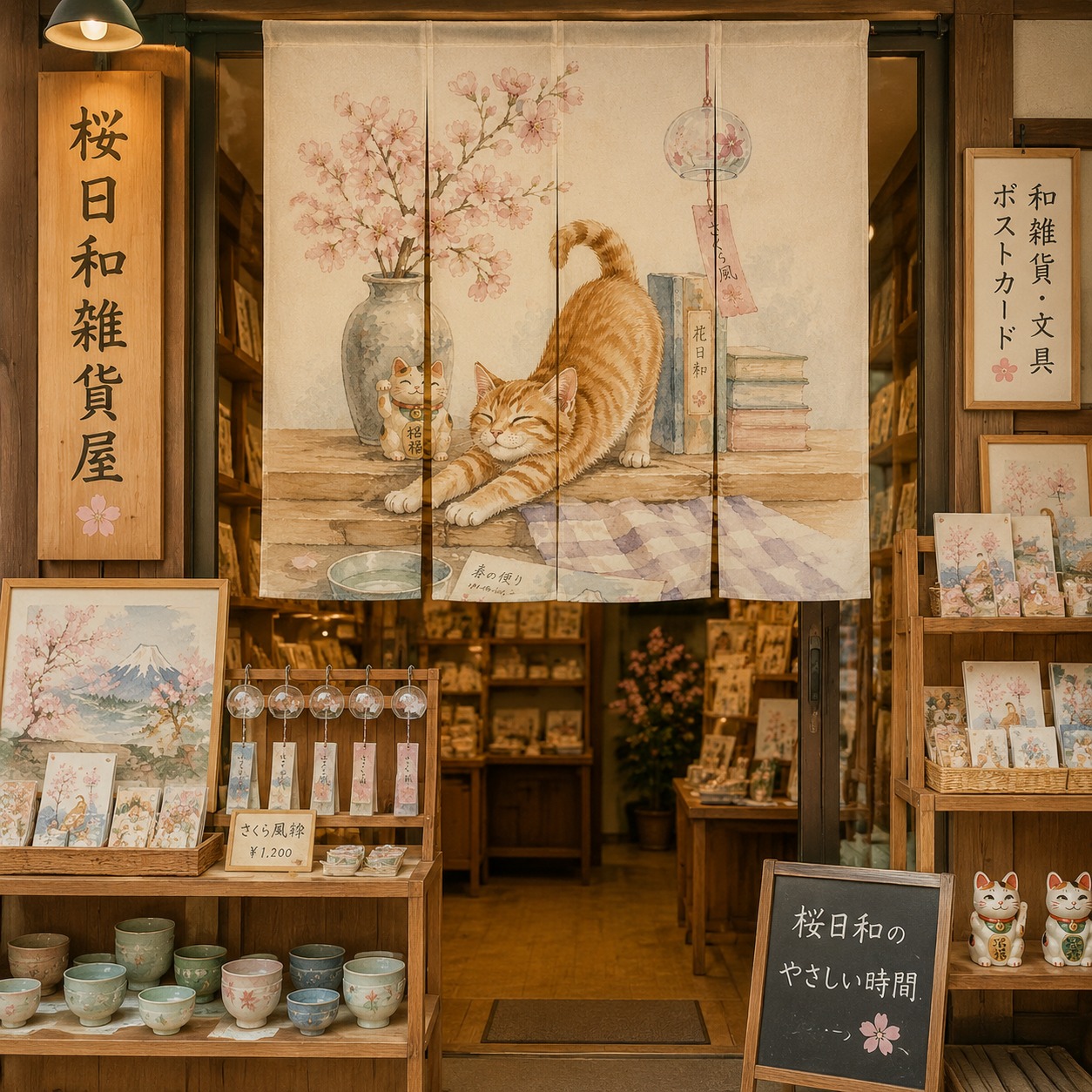 ม่านกั้นห้องลายซากุระญี่ปุ่น ผ - Noren Curtain Doorway บทวิจารณ์และราคา