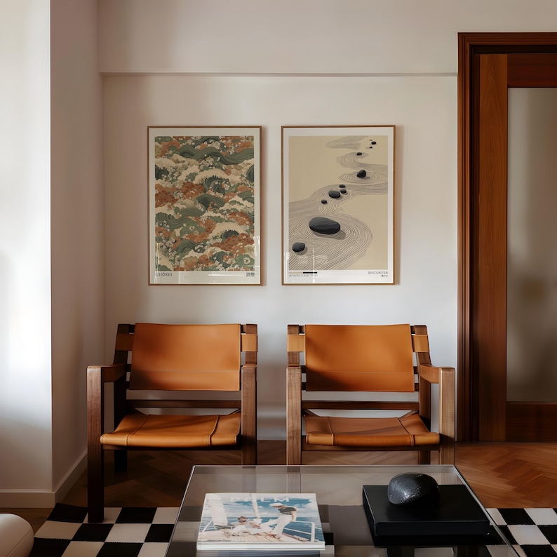 2 ชิ้น โปสเตอร์ศิลปะบนผืนผ้าใบ - Japanese Lifestyle บทวิจารณ์และราคา