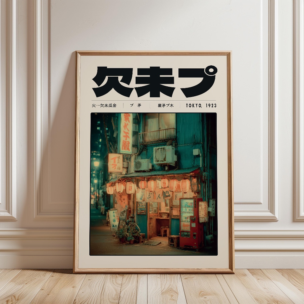 โปสเตอร์วินเทจสไตล์ญี่ปุ่น โทเ - Japanese Lifestyle Culture บทวิจารณ์และราคา